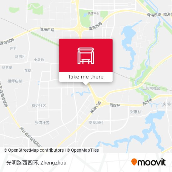 光明路西四环 map