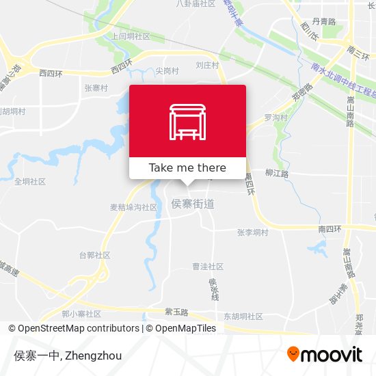 侯寨一中 map