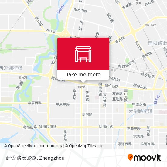 建设路秦岭路 map