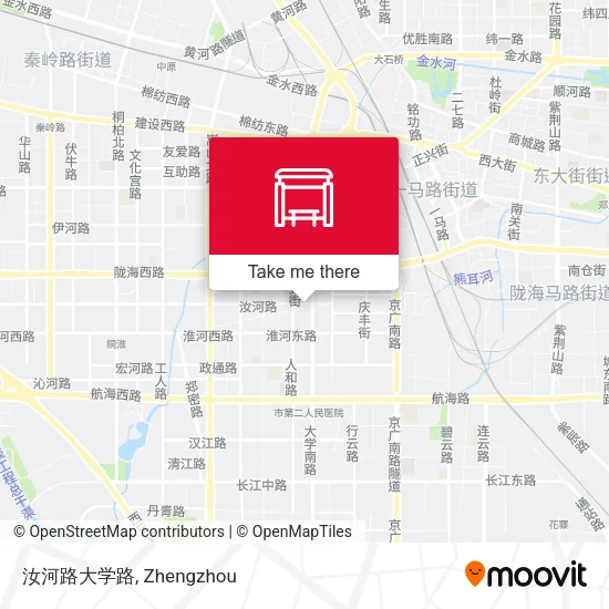 汝河路大学路 map