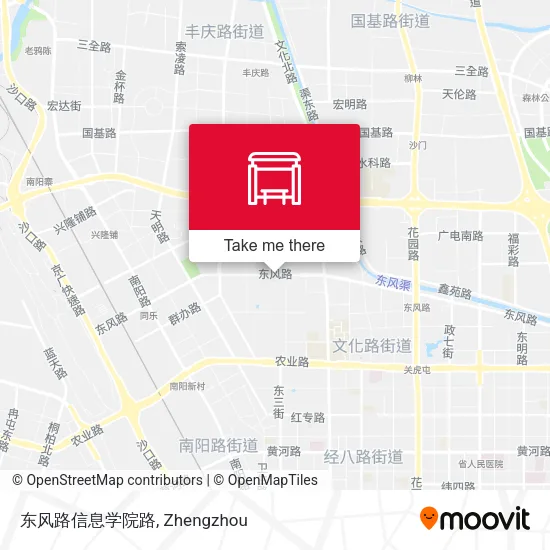 东风路信息学院路 map