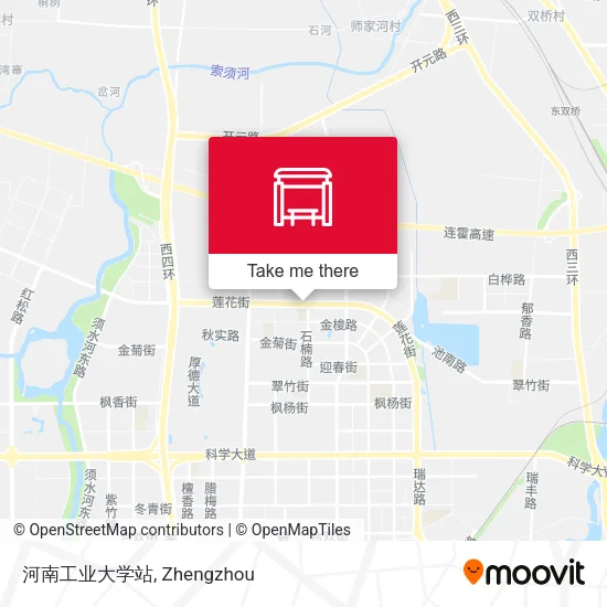 河南工业大学站 map