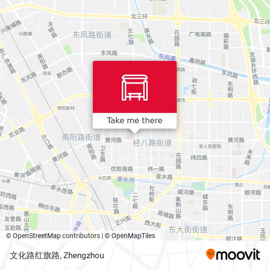 文化路红旗路 map