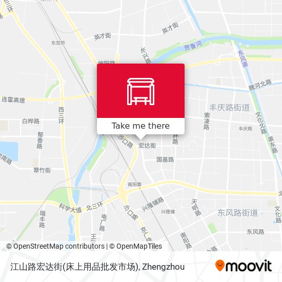 江山路宏达街(床上用品批发市场) map