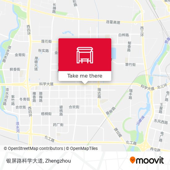 银屏路科学大道 map