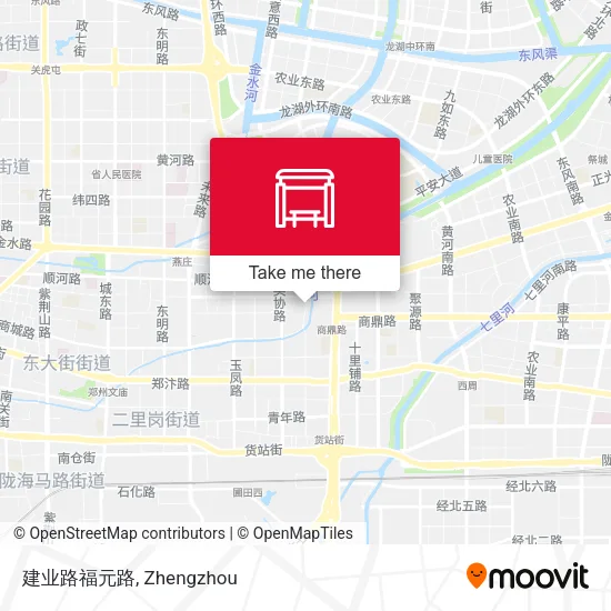 建业路福元路 map