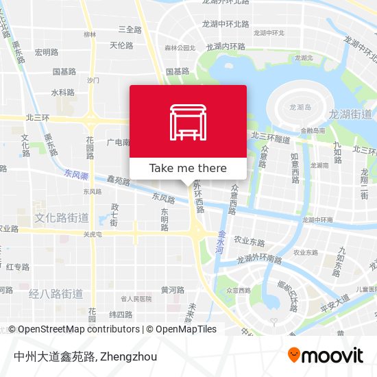 中州大道鑫苑路 map