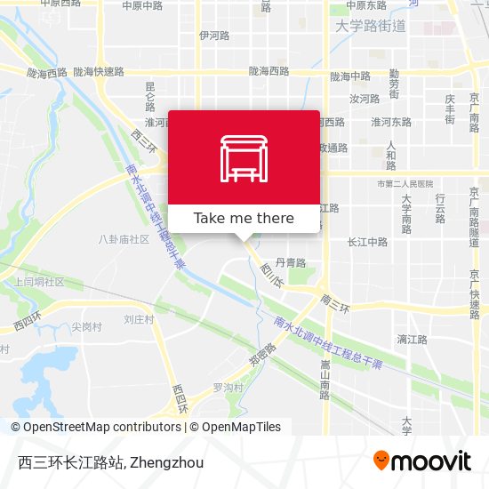 西三环长江路站 map