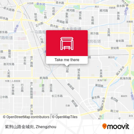 紫荆山路金城街 map