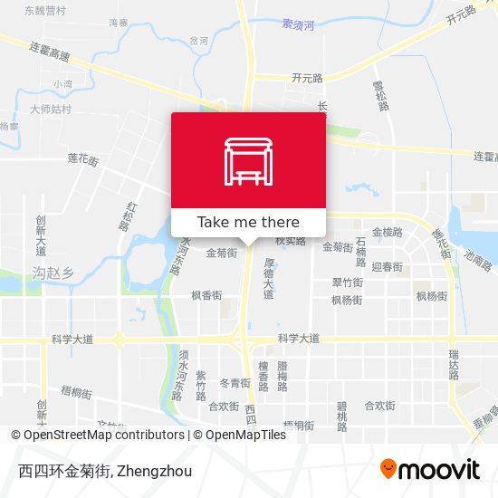 西四环金菊街 map