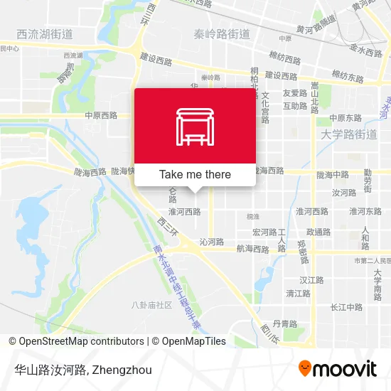 华山路汝河路 map