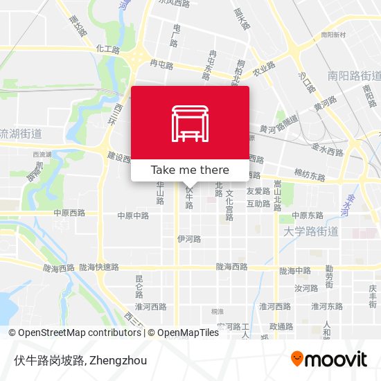 伏牛路岗坡路 map
