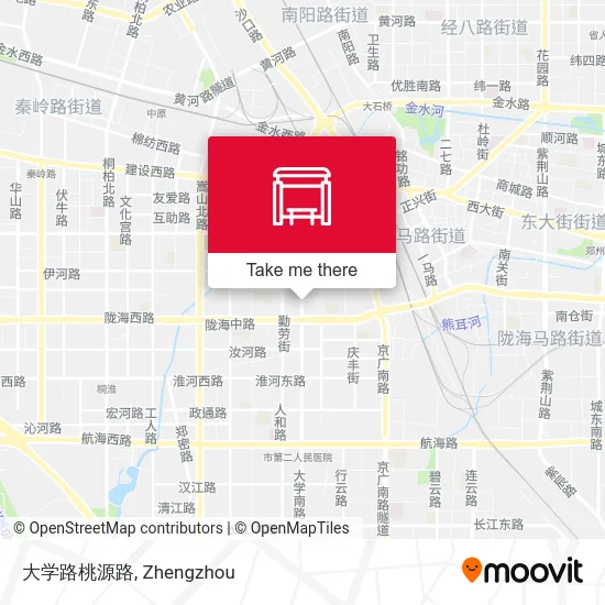 大学路桃源路 map