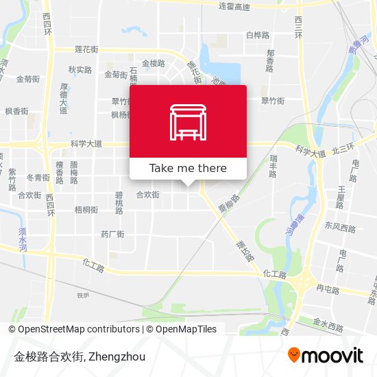 金梭路合欢街 map