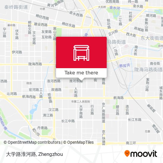 大学路淮河路 map
