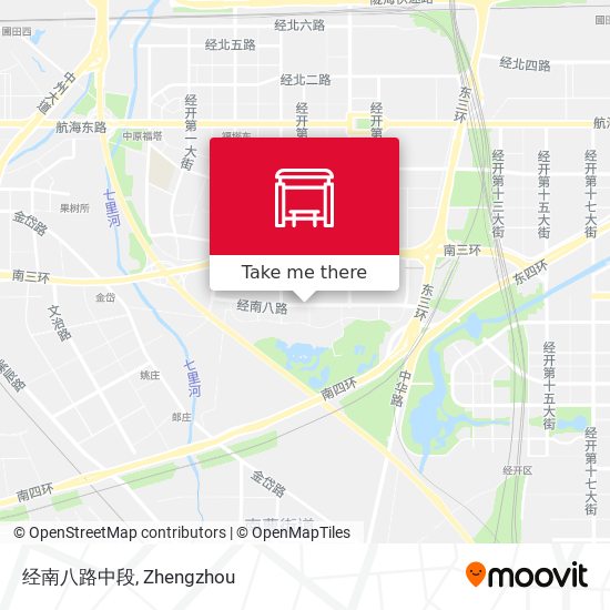 经南八路中段 map