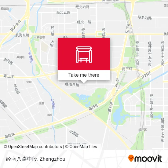 经南八路中段 map