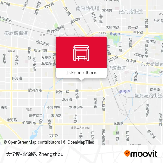 大学路桃源路 map
