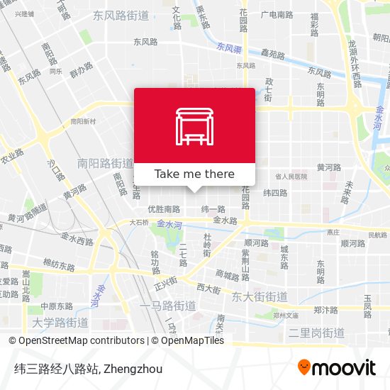 纬三路经八路站 map