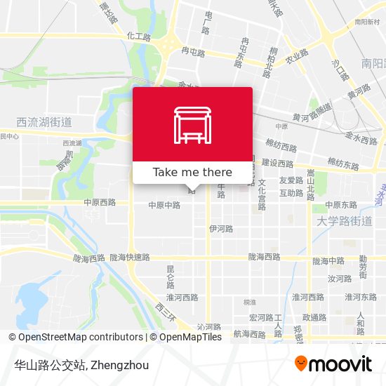 华山路公交站 map