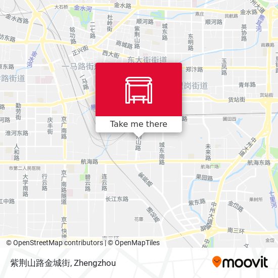 紫荆山路金城街 map