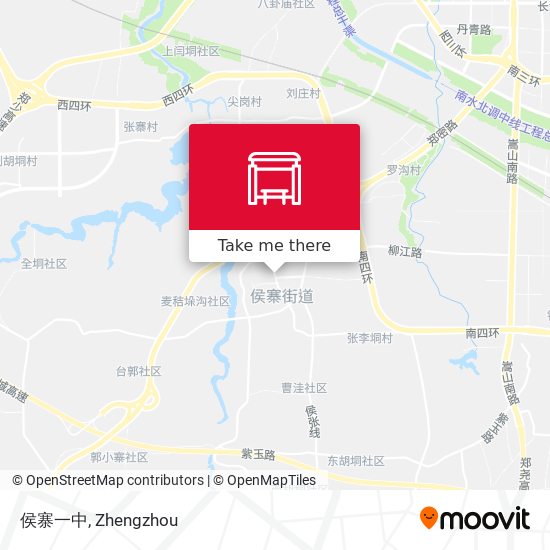 侯寨一中 map