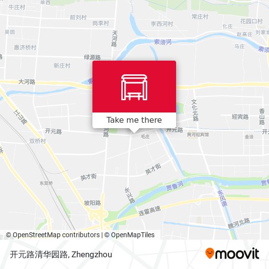 开元路清华园路 map