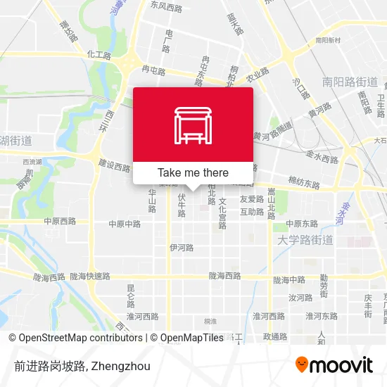前进路岗坡路 map