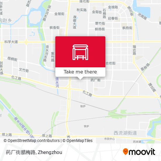 药厂街腊梅路 map