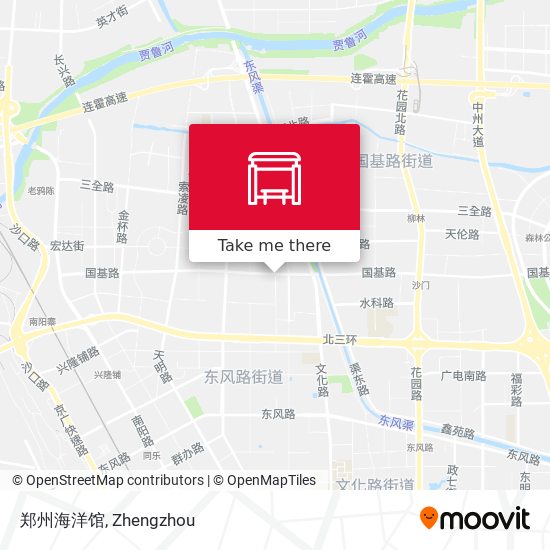 郑州海洋馆 map