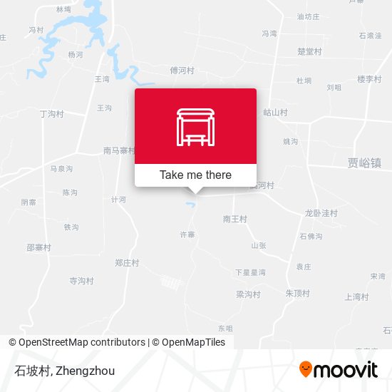 石坡村 map