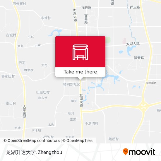 龙湖升达大学 map
