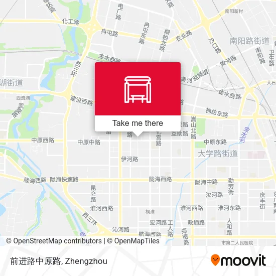 前进路中原路 map