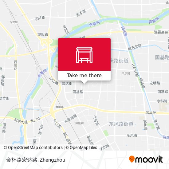 金杯路宏达路 map