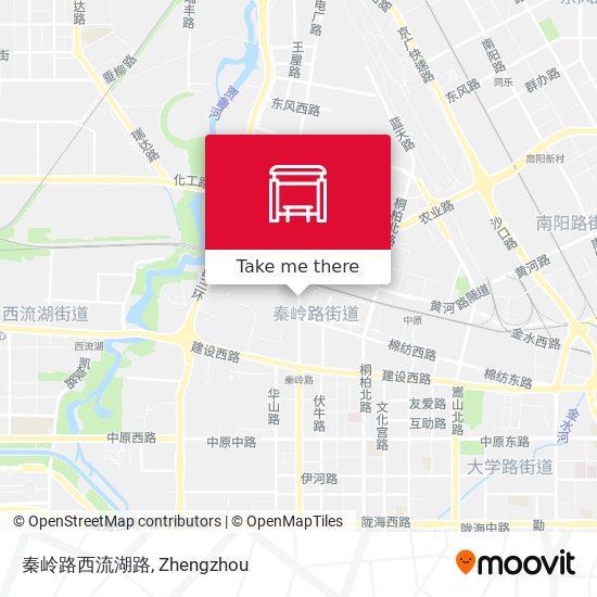 秦岭路西流湖路 map
