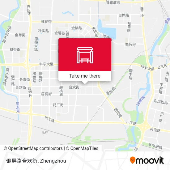 银屏路合欢街 map