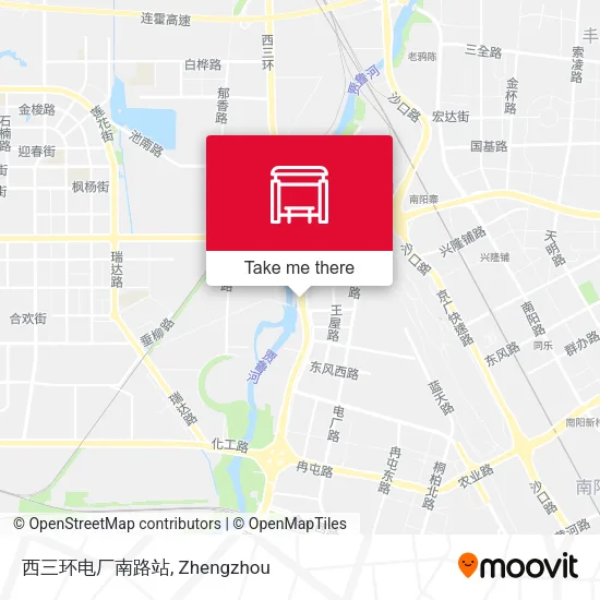 西三环电厂南路站 map