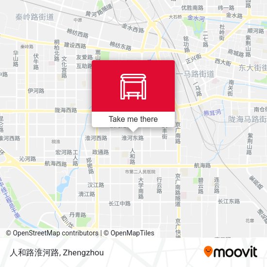 人和路淮河路 map
