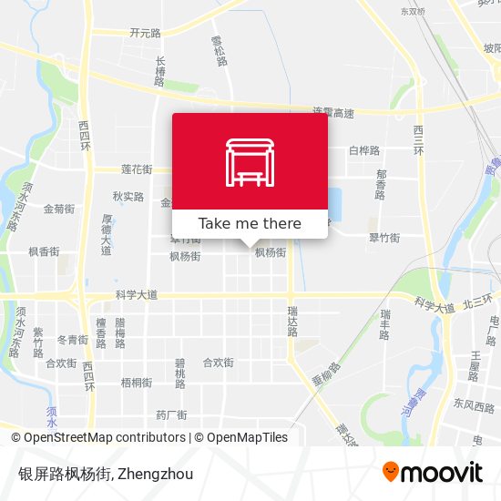 银屏路枫杨街 map