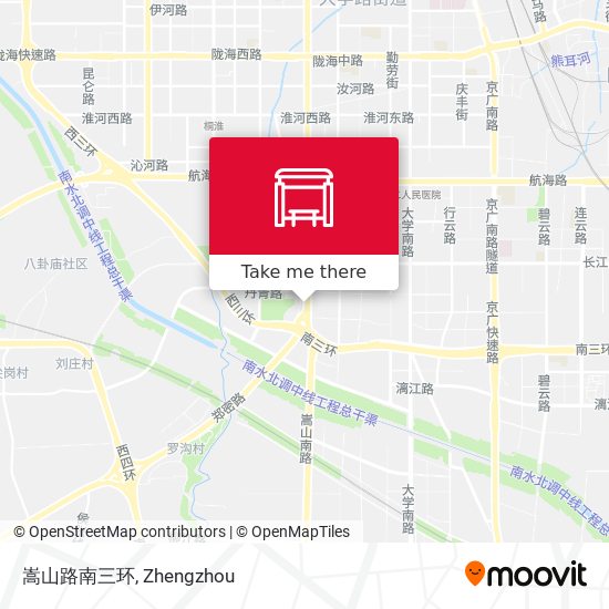 嵩山路南三环 map