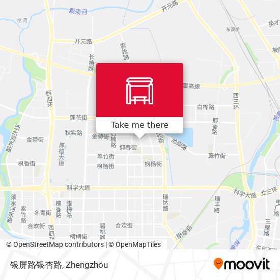 银屏路银杏路 map