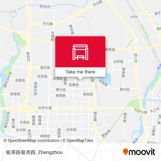 银屏路银杏路 map