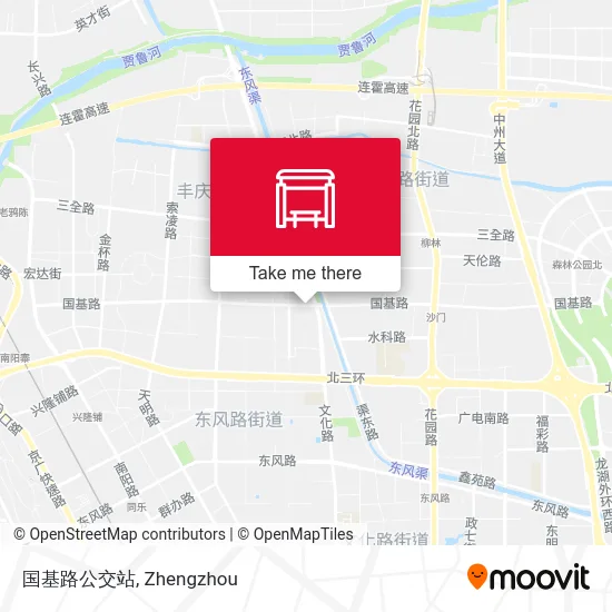 国基路公交站 map