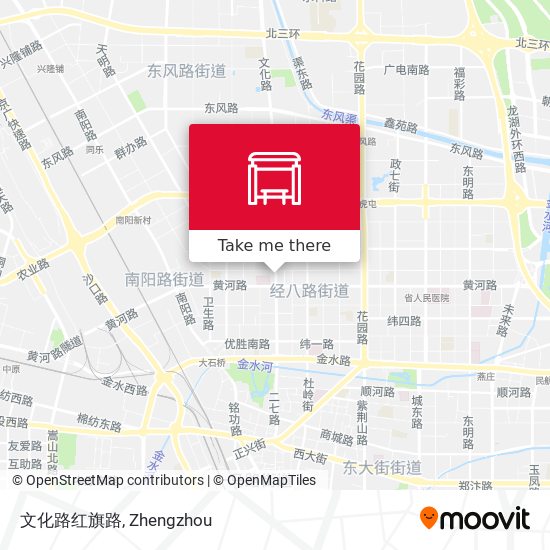 文化路红旗路 map