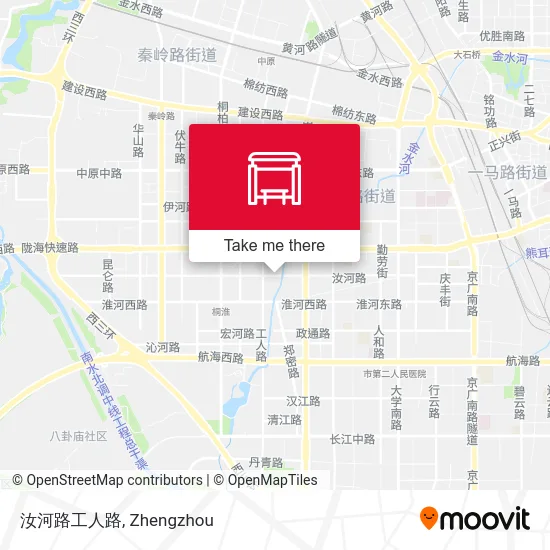 汝河路工人路 map
