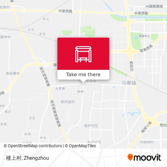 楼上村 map