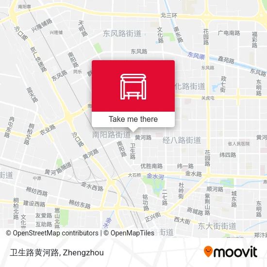 卫生路黄河路 map