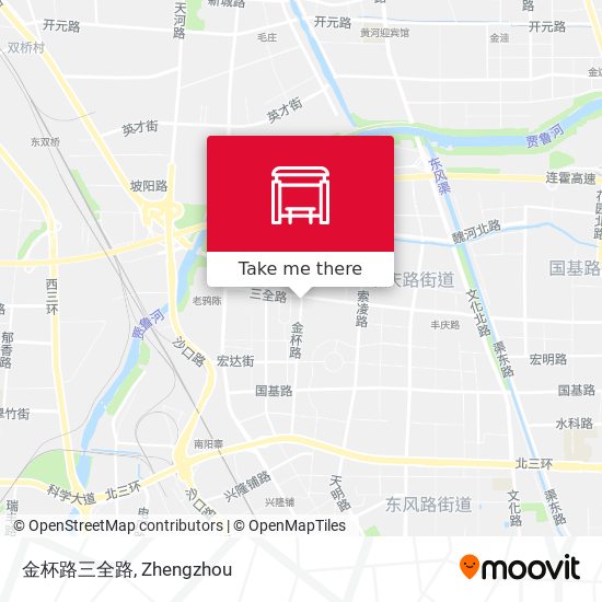 金杯路三全路 map