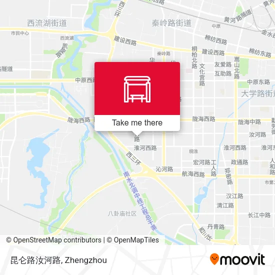 昆仑路汝河路 map
