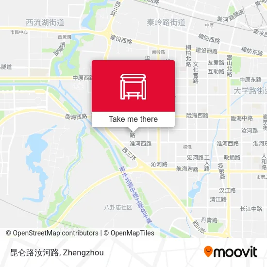 昆仑路汝河路 map